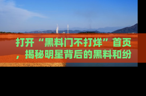 打开“黑料门不打烊”首页，揭秘明星背后的黑料和纷争真相！
