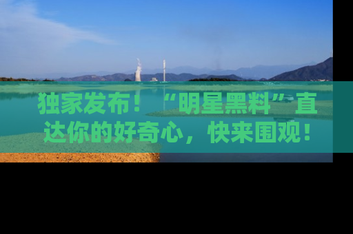 独家发布！“明星黑料”直达你的好奇心，快来围观！