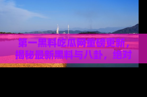 第一黑料吃瓜网重磅更新,揭秘最新黑料与八卦,绝对不容错过