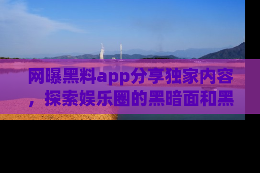 网曝黑料app分享独家内容，探索娱乐圈的黑暗面和黑料