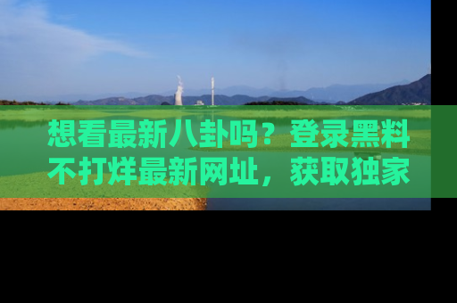 想看最新八卦吗?登录黑料不打烊最新网址,获取独家内容